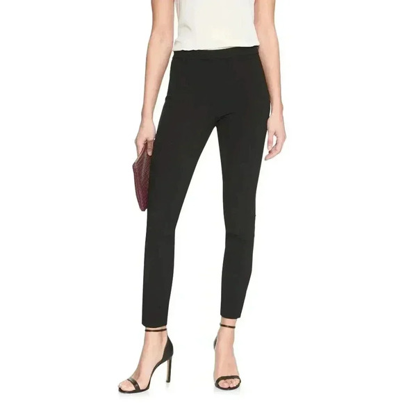 Banana Republic Factory Devon Leggings Black Skinny Pants Slim Size 10 - Picture 1 of 9